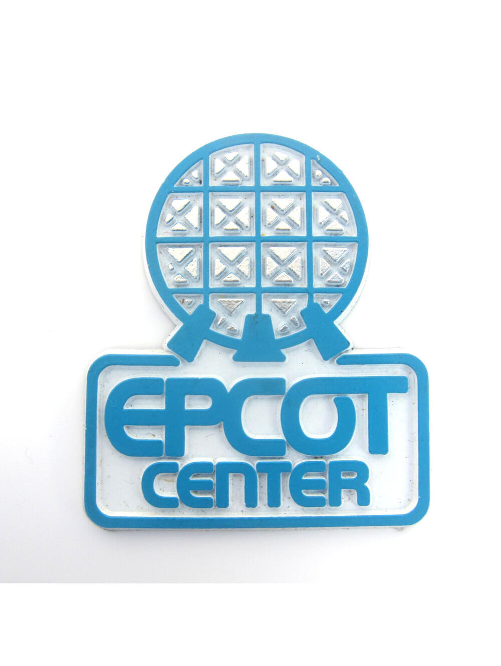 Vintage Epcot Center Spaceship Earth Rubber Walt Disney World Magnet Disney Blue